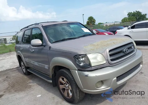 2002 Toyota Sequoia Sr5 V8 из США, поврежденный, VIN 5TDZT34A12S089239